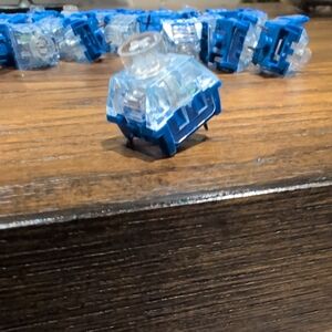 Blue and Clear Mechanical Keyboard Switches